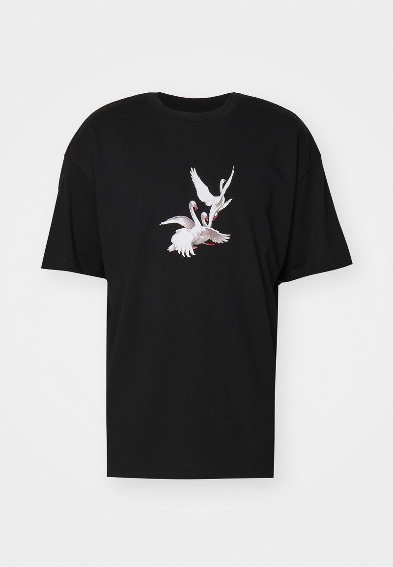 HUGO T-shirt print zwart