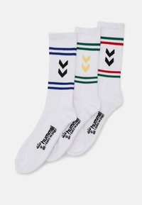 Hummel - SOCKS CHEVRON HIGH RETRO UNISEX 3 PACK - Sportsstrømper - white Miniaturebillede 1