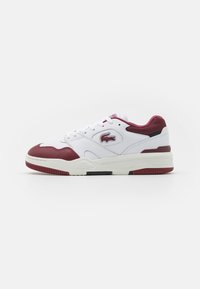 Lacoste - LINESHOT  - Sporta apavi - white/burgundy Miniatūras attēls 1