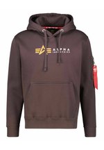Alpha Industries Kapuzenpullover Damen – Mit 3D-Logo-Print, Regular Fit, Kängurutasche, Ungefüttert, Lässiger Hoodie