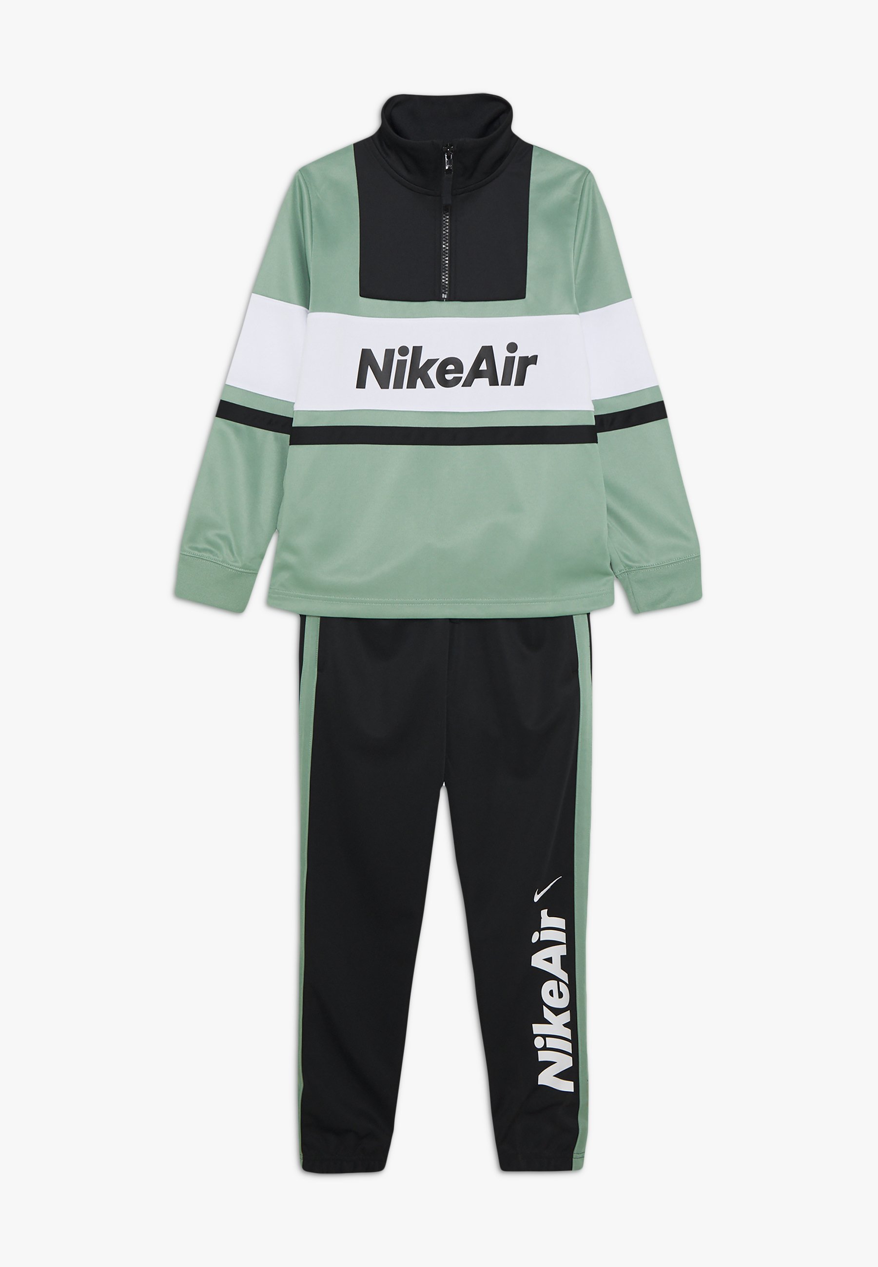 Nike Sportswear AIR TRACKSUIT Trainingsjacke silver pine Nike Sportswear AIR Sweatshirt silver pineblackwhite