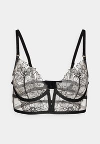 Bluebella ALTHEA WIRED BUSTIER - Podprsenka bez kostíc - black/sheer