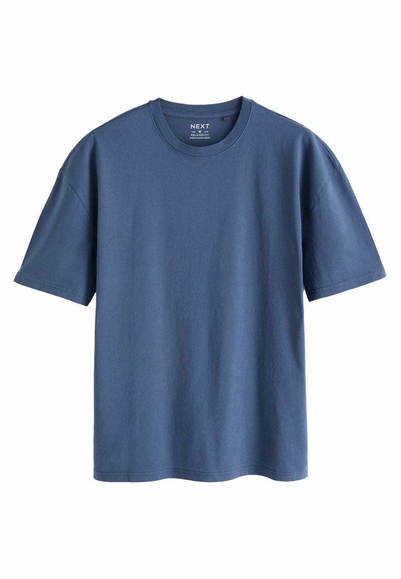 Next ESSENTIAL CREW NECK - Jednoduché tričko - blue denim