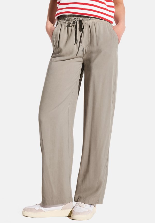 WIDE LEG - Stoffhose - grau