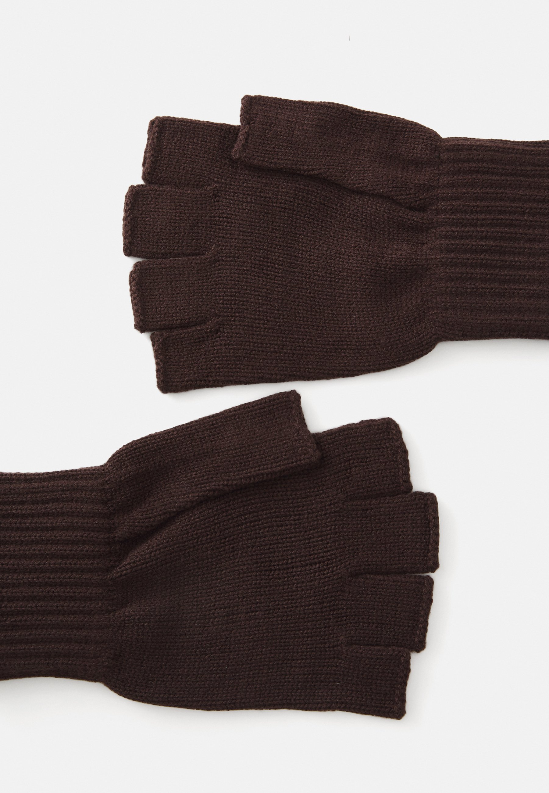 小物 Carhartt WIP Wool Knit Gloves Carhartt WIP MITTEN UNISEX - Fingerless gloves - palisander/brown