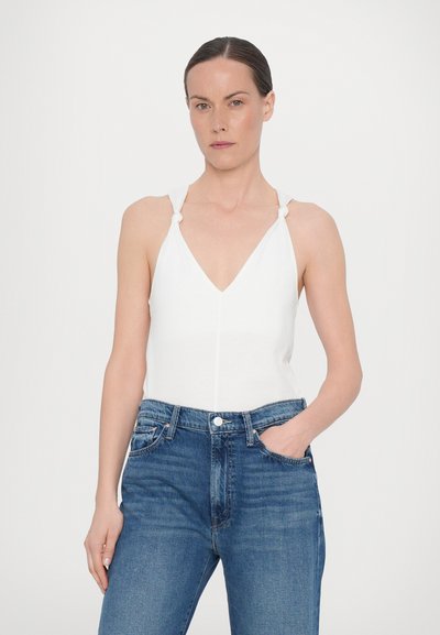 Mother THE DODGER ANKLE - Široke kavbojke - dark blue denim