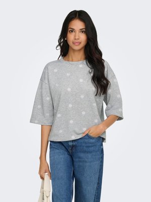ONLY T-shirt à manches longues - light grey melange