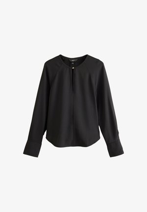 Next, REGULAR FIT - LONG SLEEVE V-NECK OVERHEAD BLOUSE . - Bluse - black
