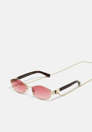 MARC JACOBS MARC UNISEX - Sunglasses - gold-coloured/burgundy