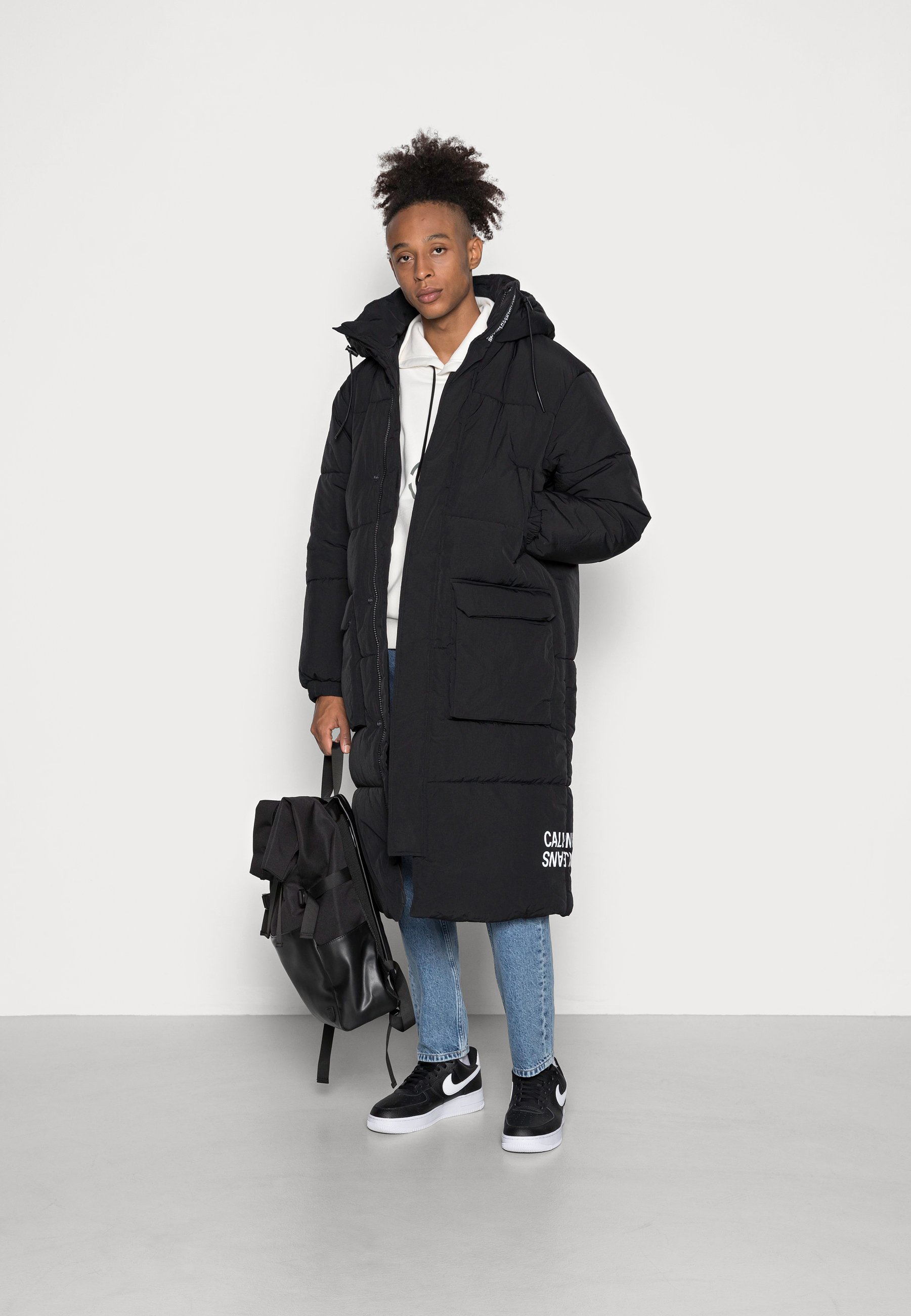 Calvin Klein Jeans SUSTAINABLE CRINKLE - Cappotto invernale - black/nero -  Zalando.it