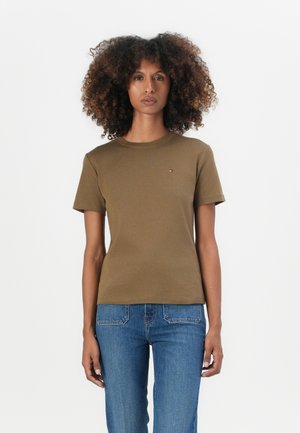 SLIM CODY - Print T-shirt - hunter brown