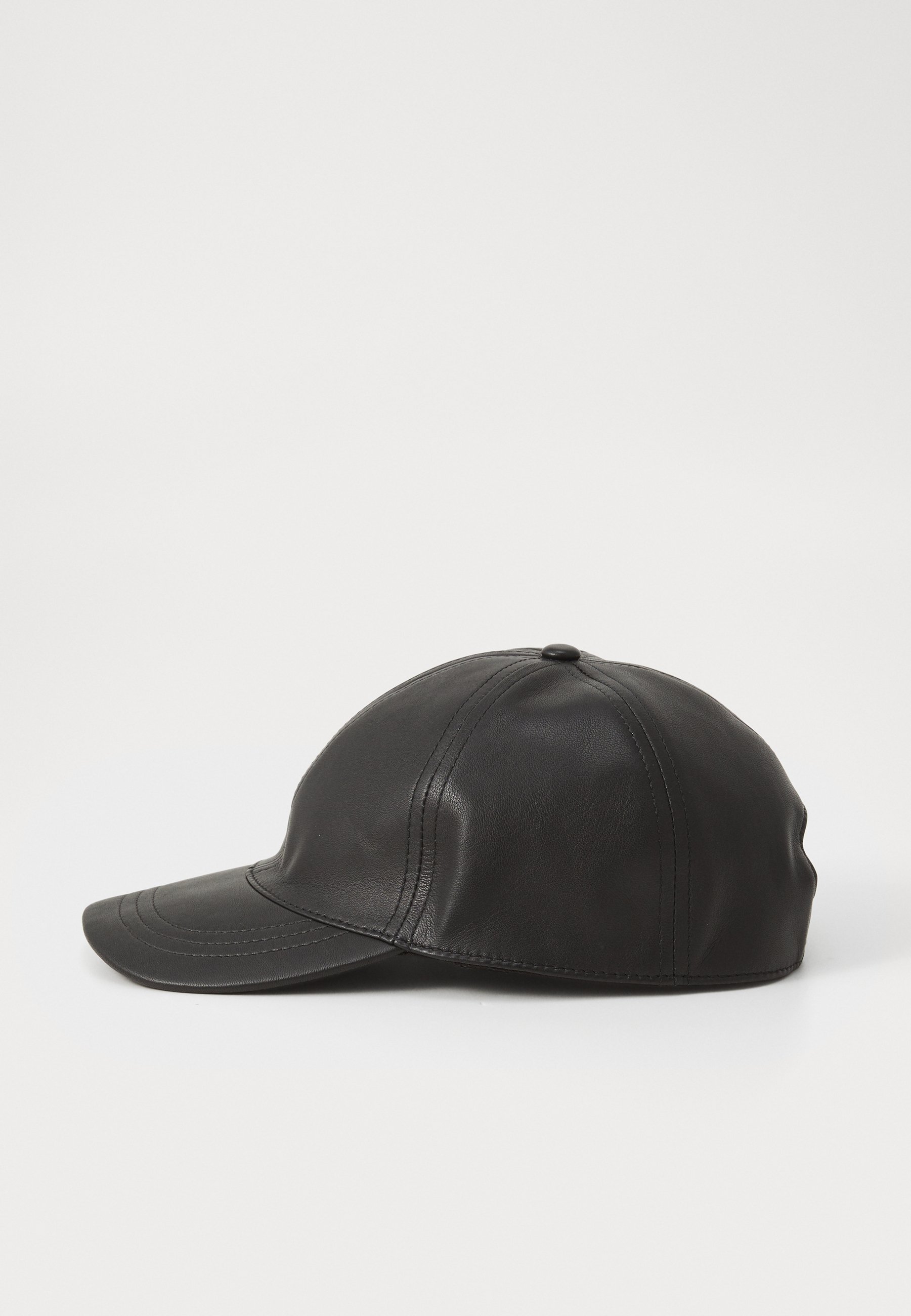 STUDIO ID ALEX LEATHER CAP - Cap - black - Zalando