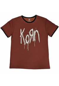 Paradiso Clothing KORN BAND LOGO RINGER - Print T-shirt - red