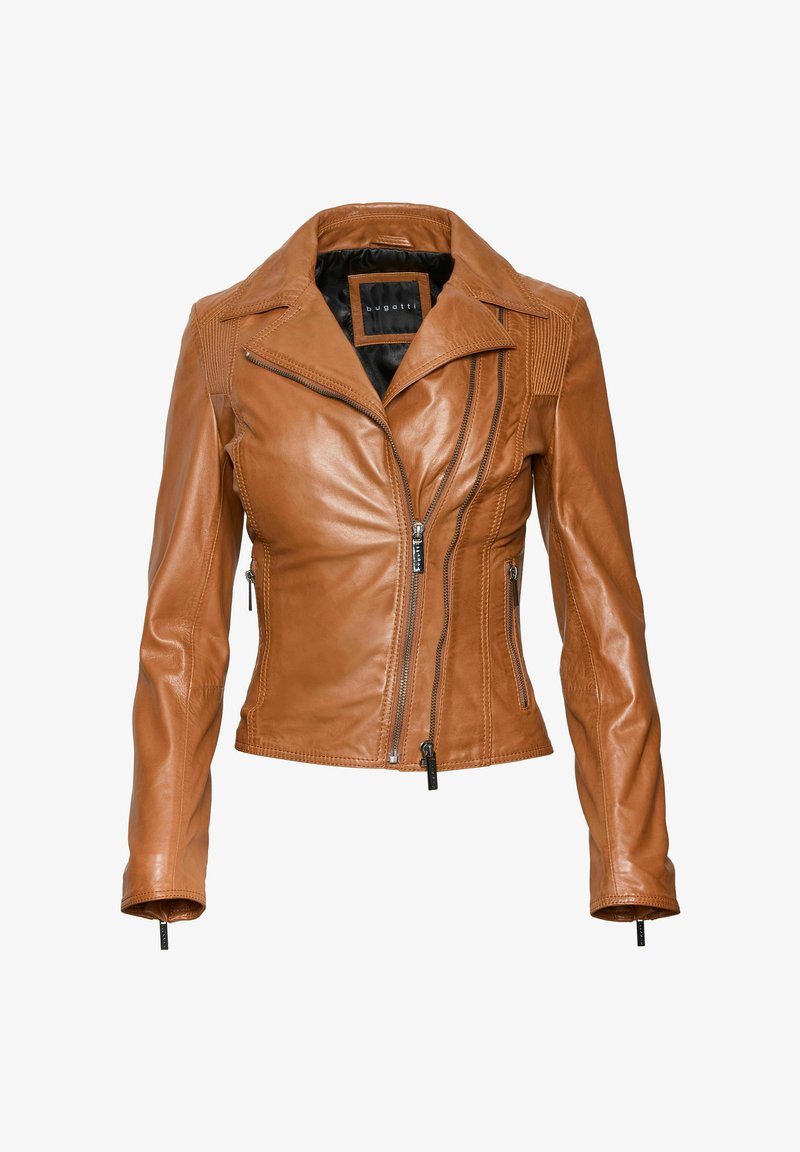 bugatti Ādas jaka - cognac