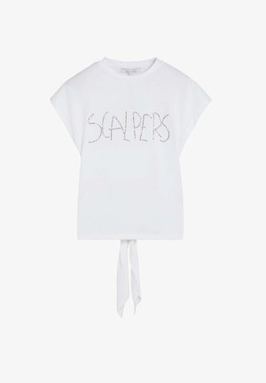 Scalpers, SCALPERS KNOTBACK TEE - Camiseta estampada - white