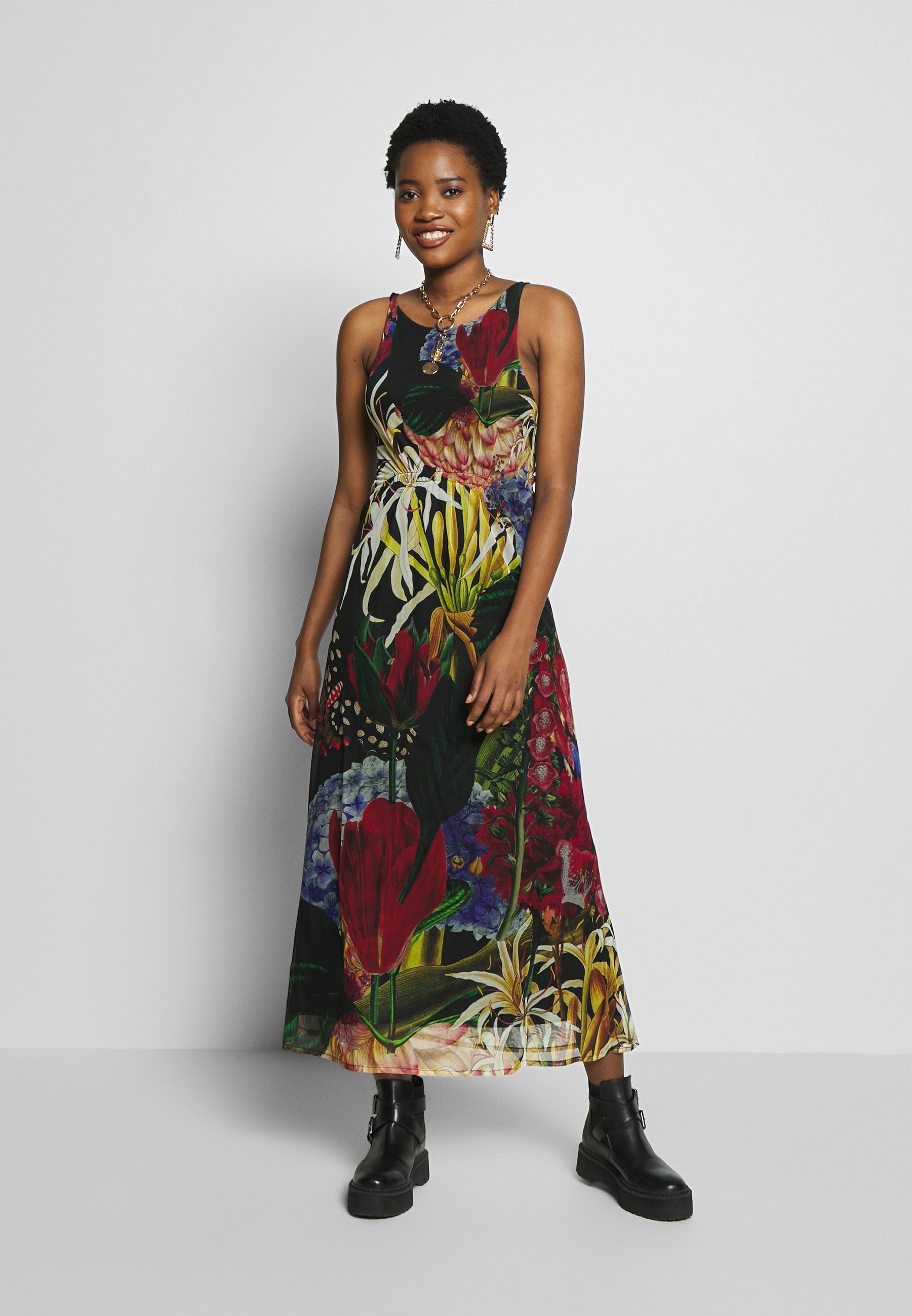 Desigual Designed By Mr Christian Lacroix Vest Alive Maxikleid Tutti Fruti Mehrfarbig Zalando De 