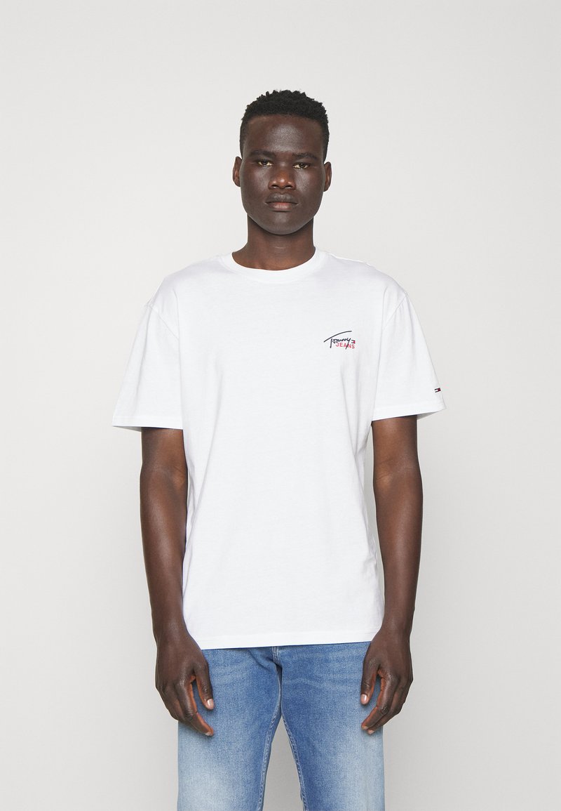 Tommy Jeans FLAG Tshirt basic/biały Zalando.pl