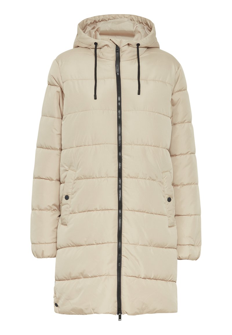 Fransa Wintermantel beige mêleerd