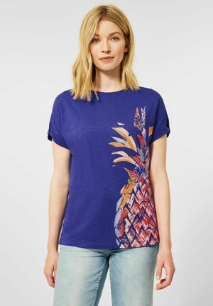 Print T-shirt - blau