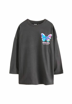 OVERSIZED LONG SLEEVE GRAPHIC  - Långärmad tröja - charcoal grey