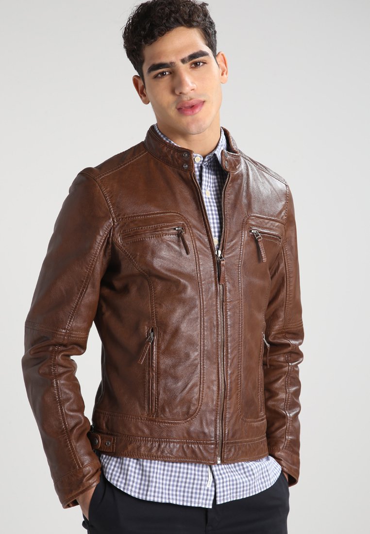 Oakwood CASEY Skinnjacka cognac Zalando.se Oakwood AGENCY Skinnjacka tobacco Zalando.se