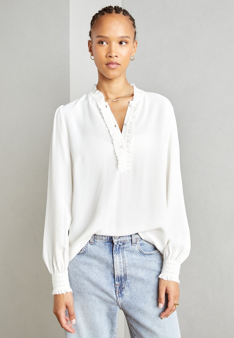 Mos Mosh RETA BLOUSE - Blúzka - ecru