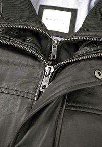 bugatti Lederjacke - schwarz