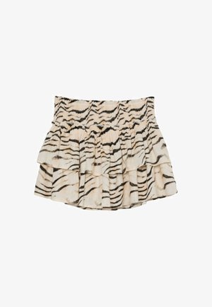 Stradivarius, EMBROIDERED SKORT - Jupe-short - brown