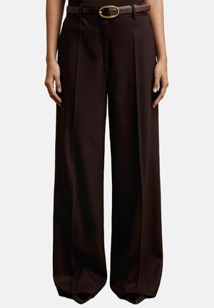 SOLENE WIDE LEG - Broek - aubergine