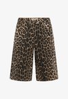KAJESSICA - Short en jean - black brown leopard
