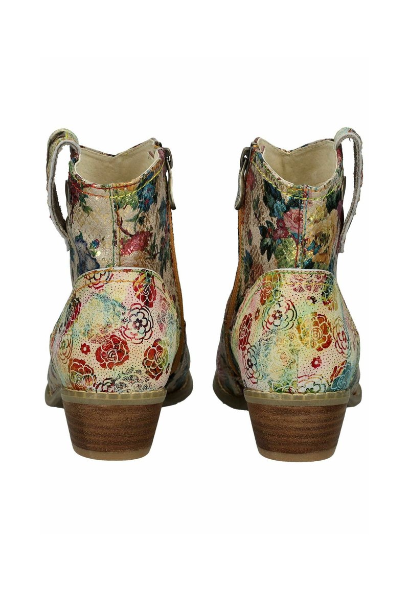 LAURA VITA Bottines de cowboy / motard - blanc