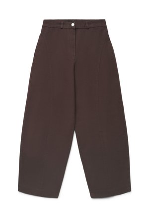 Calliope, PANTALONE LUNGO TINTA UNITA - Pantalon classique - cioccolato scuro