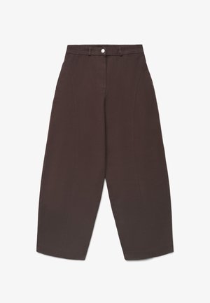 Calliope, PANTALONE LUNGO TINTA UNITA - Stoffhose - cioccolato scuro