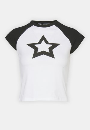 Even&Odd T-shirt imprimé - white/black