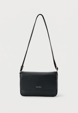 RAISED SMALL FLAP MESSENGER - Τσάντα χιαστί - black