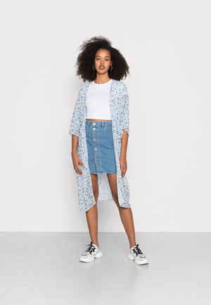 ELLA FLORAL LONG KIMONO - Chaqueta fina - montebello disty