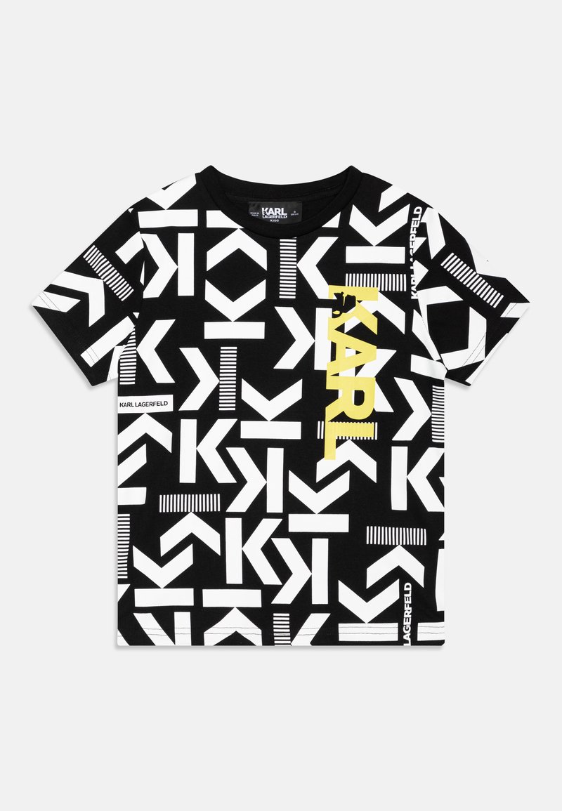 KARL LAGERFELD KIDS T-shirt print zwart KARL LAGERFELD KIDS T-shirt print zwart