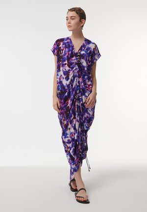 Leem RUCHED FRONT PRINTED  - Maxi dress - purple