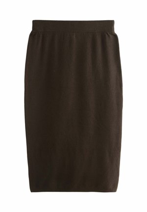 REGULAR FIT - SUPER SOFT  - Bleistiftrock - chocolate brown