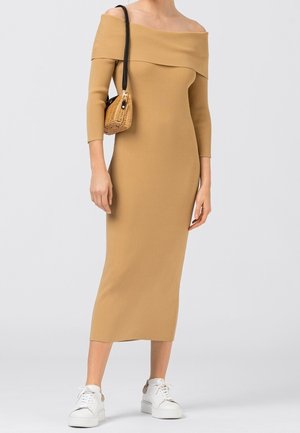 Strickkleid - light brown