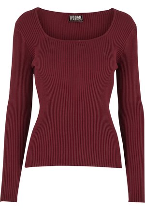 Urban Classics LONGSLEEVE - Maglietta a manica lunga - burgundy