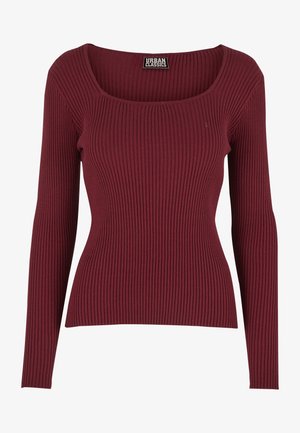Urban Classics LONGSLEEVE - Maglietta a manica lunga - burgundy