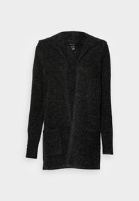 Vero Moda Tall VMDOFFY OPEN HOOD CARDIGAN - Kofta - black