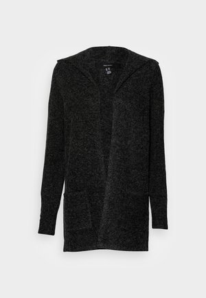 Vero Moda Tall VMDOFFY OPEN HOOD CARDIGAN - Neuletakki - black