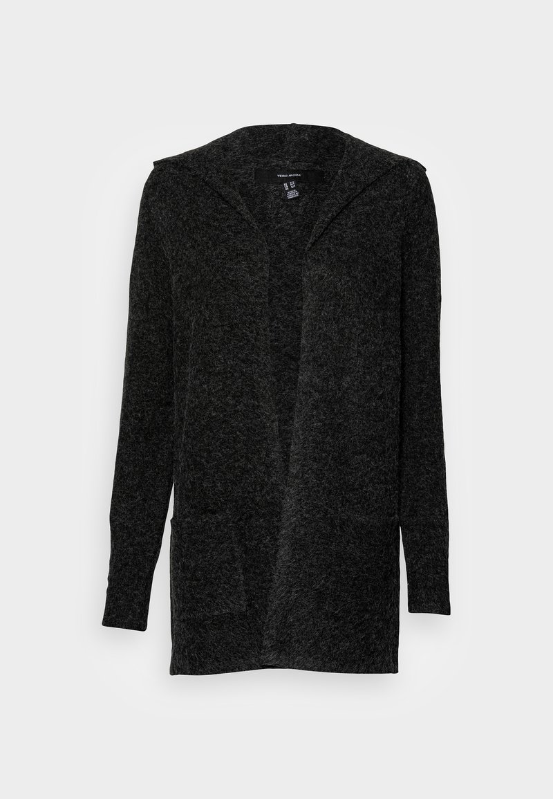 Vero Moda Tall VMDOFFY OPEN HOOD CARDIGAN - Kofta - black