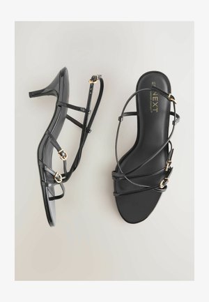Next, REGULAR FIT STRAPPY KITTEN - Szandálok - black