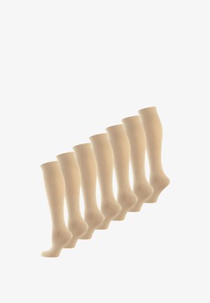 7-PACK FIT VITAL - Calcetines hasta la rodilla - leinen