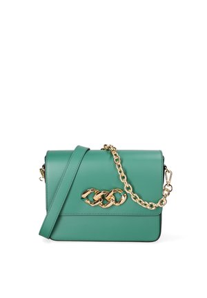 John Richmond SHOULDER - Borsa a tracolla - green and gold