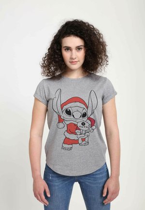 LILO & STITCH STITCH HOLIDAY FILL - Camiseta estampada - melange grey
