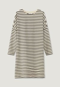 hessnatur STRIPED DRESS - Jerseykleid - schwarz